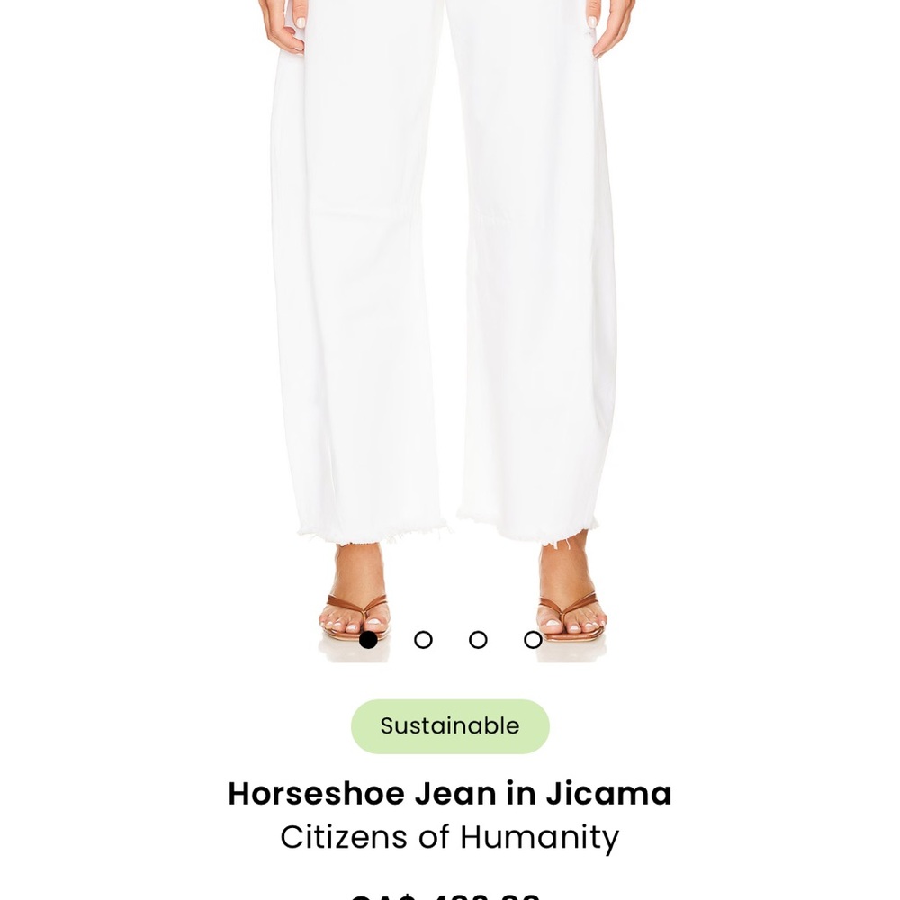 Citizens of Humanity White Wide-Leg Jeans